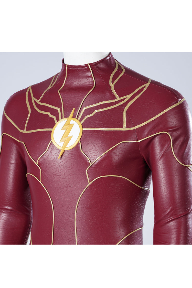2023 The Flash Barry Allen Halloween Cosplay Costume Bodysuit Set (Without Boots)