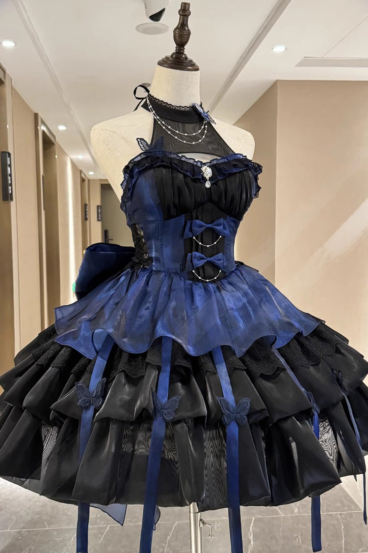 Love God's Promise Sleeveless Multi-layer Ruffle Sweet Elegant Princess Lolita Dress 3 Colors