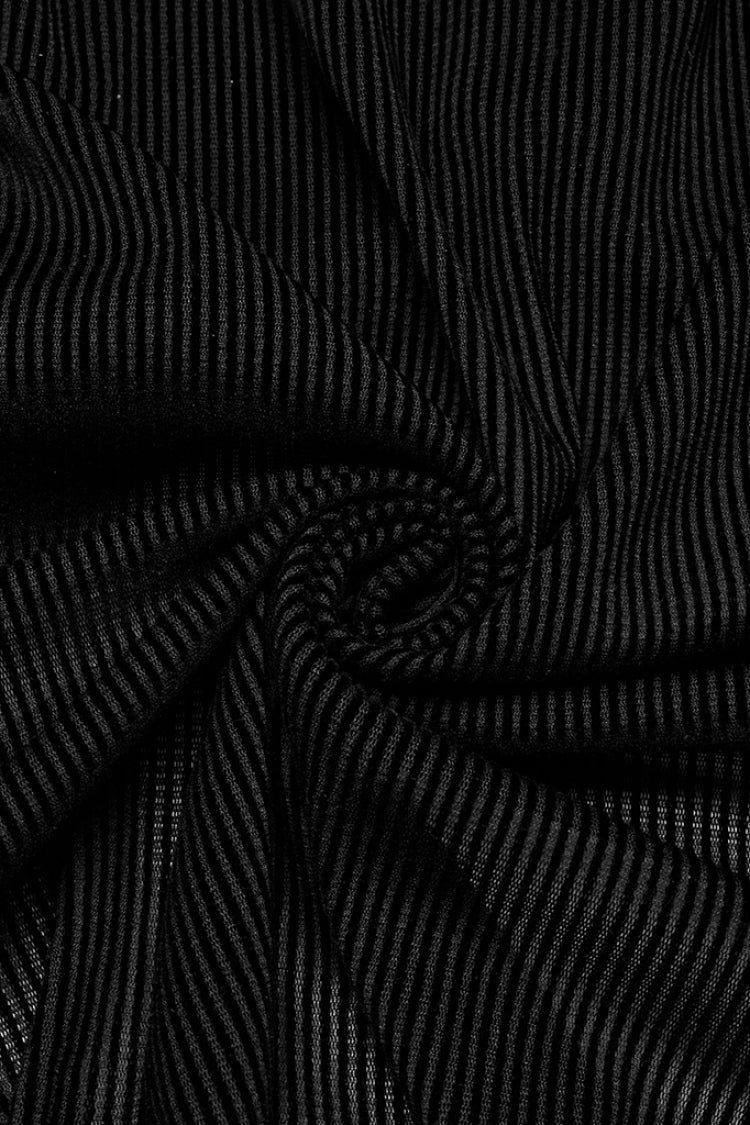 Schwarze zweireihige Herrenbluse mit langen Puffärmeln im Gothic-Stil 