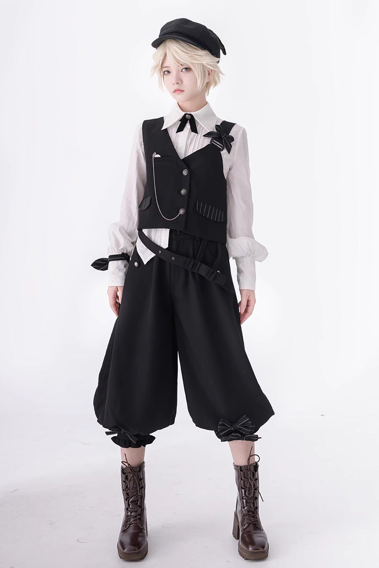 Black Secret Morning Paper Ouji Fashion Lolita Vest