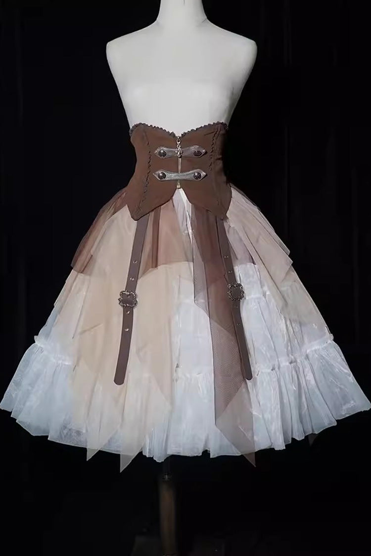 Brown Pirate Series Navigation Treasure Hunting Guide Ouji Handsome Lolita Waistband