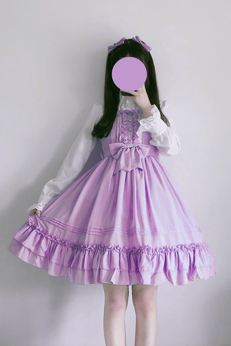 Ice Cream Bowknot Ruffle Chiffon Sweet Lolita Jsk Dress 7 Colors