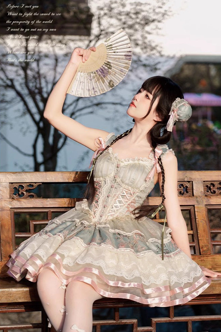 Qi Lolita OP Dress Chinese Style Lolita JSK – 42Lolita