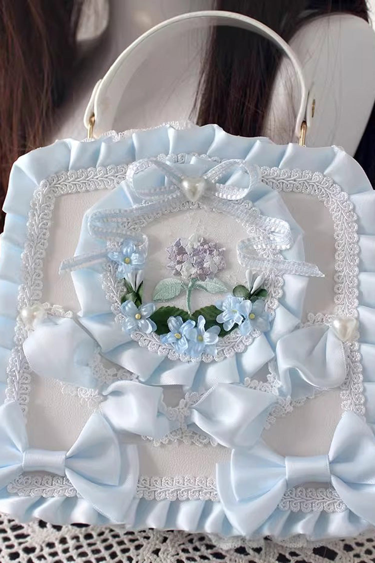 Four Seasons Floral Bowknot Lace Sweet Elegant Gorgeous Lolita Handbag 9 Colors
