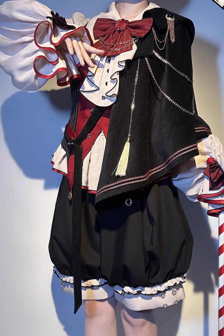 Multi-Color [Natural Philosophy] Long Sleeves Ruffle Bowknot College Style Prince Gorgeous Ouji Lolita Set