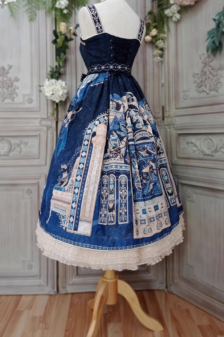 Dusk Best Gothic Lolita-Kleid mit Rüschen im ägyptischen Stil, 3 Farben