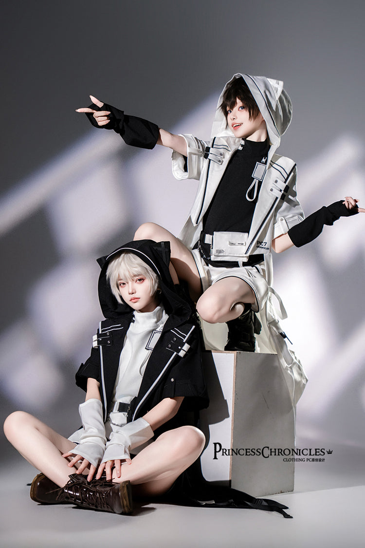 Shorts Lolita Noir Style Fonctionnel Ouji Mode Prince Beau 