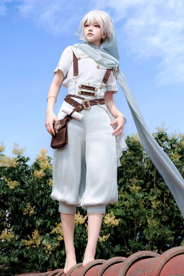 [Galaxy Adventures] Short Sleeves Elegant Prince Handsome Ouji Lolita Full Set