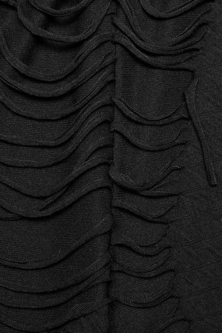 Schwarze horizontal gestreifte DekorationRipped Herren Gothic Loose Pants