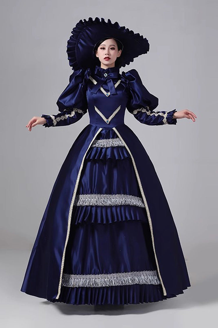 中世の宮廷フリル カーディガン クラシック ヴィンテージ プリンセス ビクトリア朝のドレス 3 色