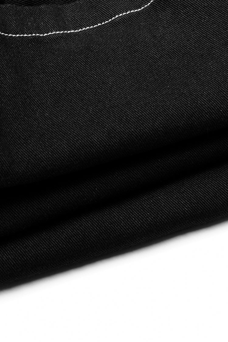 マルチポケット バックル 取り外し可能 メンズ スチームパンク パンツ 2色