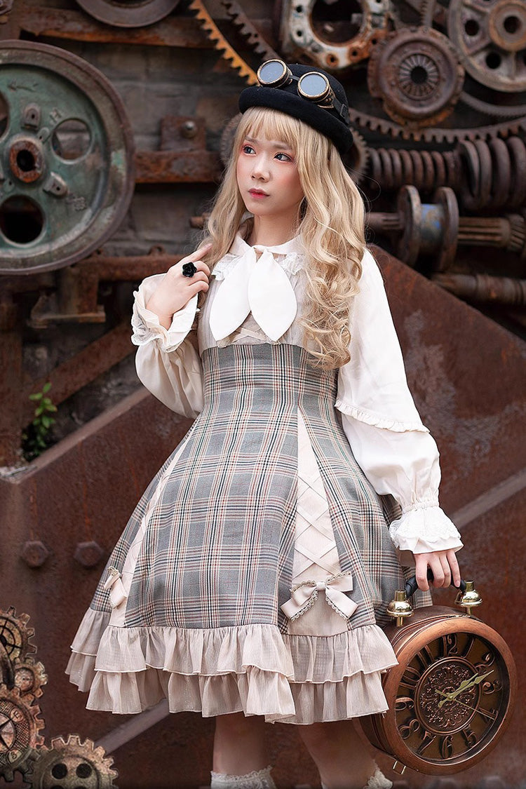 Multi-Color Backlight Memoirs Elegant Slim Bowknot Sleeveless Ruffle Classic Lolita Dress