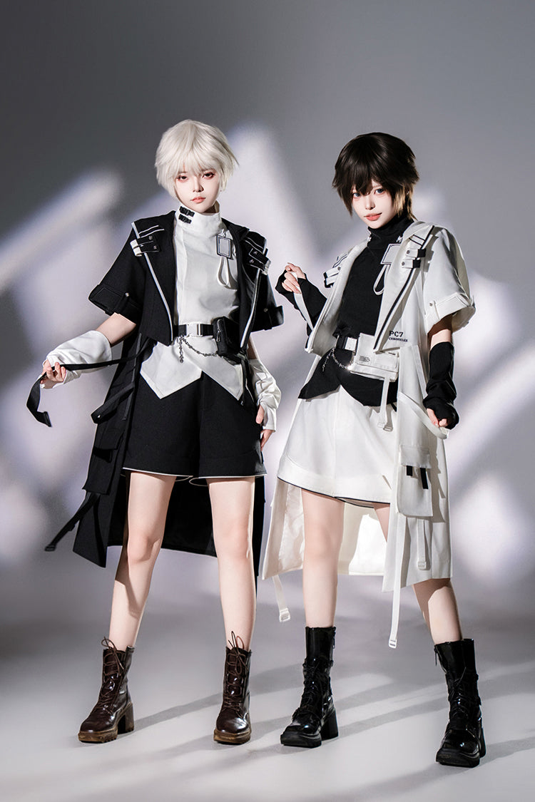 Manteau à oreilles de chat Lolita Prince Beau Ouji Fashion Style Fonctionnel Noir 