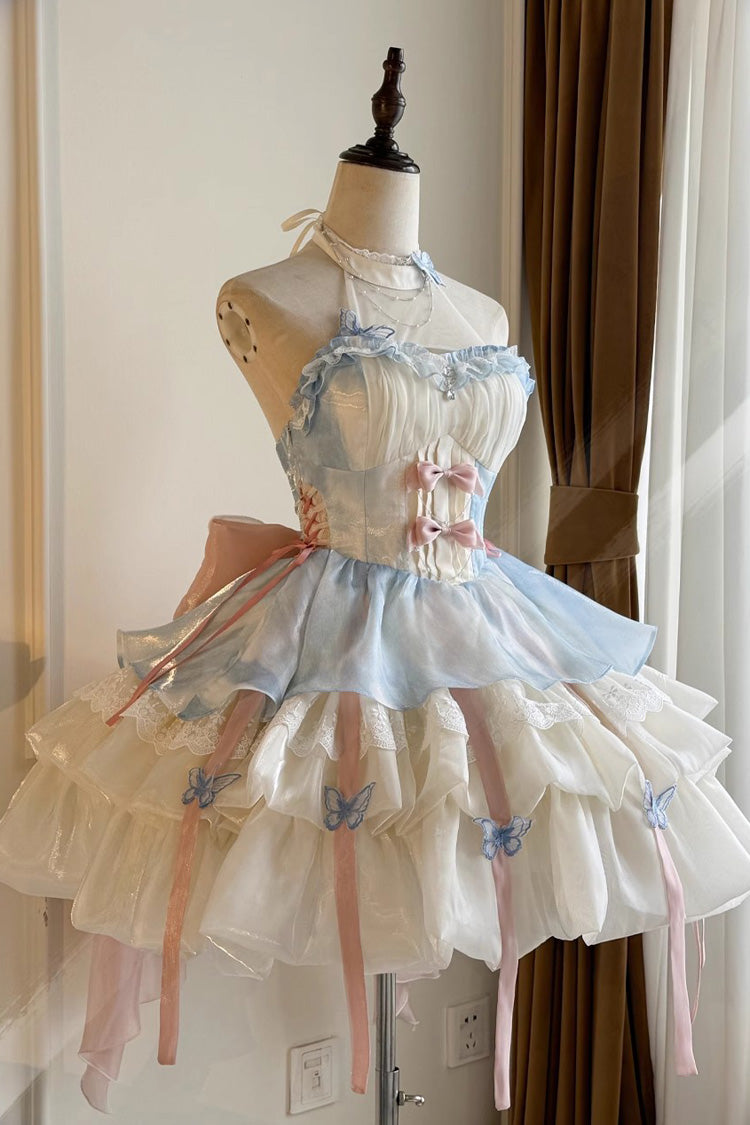 Love God's Promise Sleeveless Multi-layer Ruffle Sweet Elegant Princess Lolita Dress 3 Colors