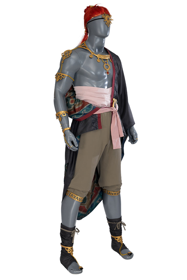 The Legend Of Zelda Tears Of The Kingdom Ganondorf Persona Halloween Cosplay Costume Set (Wig and Ring not included)