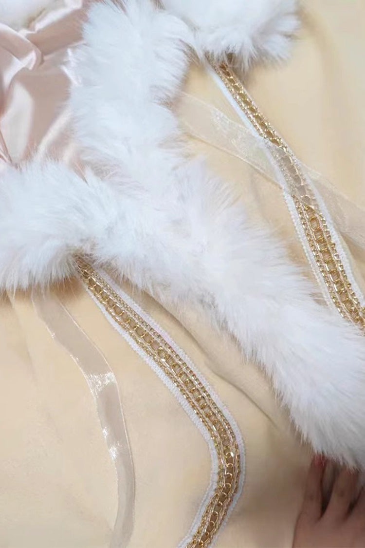 [Snowflake Ballad] Sweet Princess Fur-Collar Lolita Coat Cloak 7 Colors
