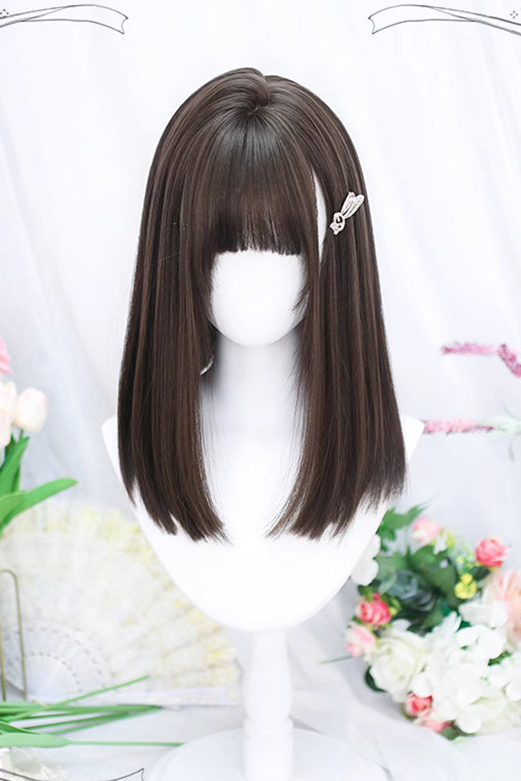Brown Natural Secondary Straight Sweet Lolita Wig