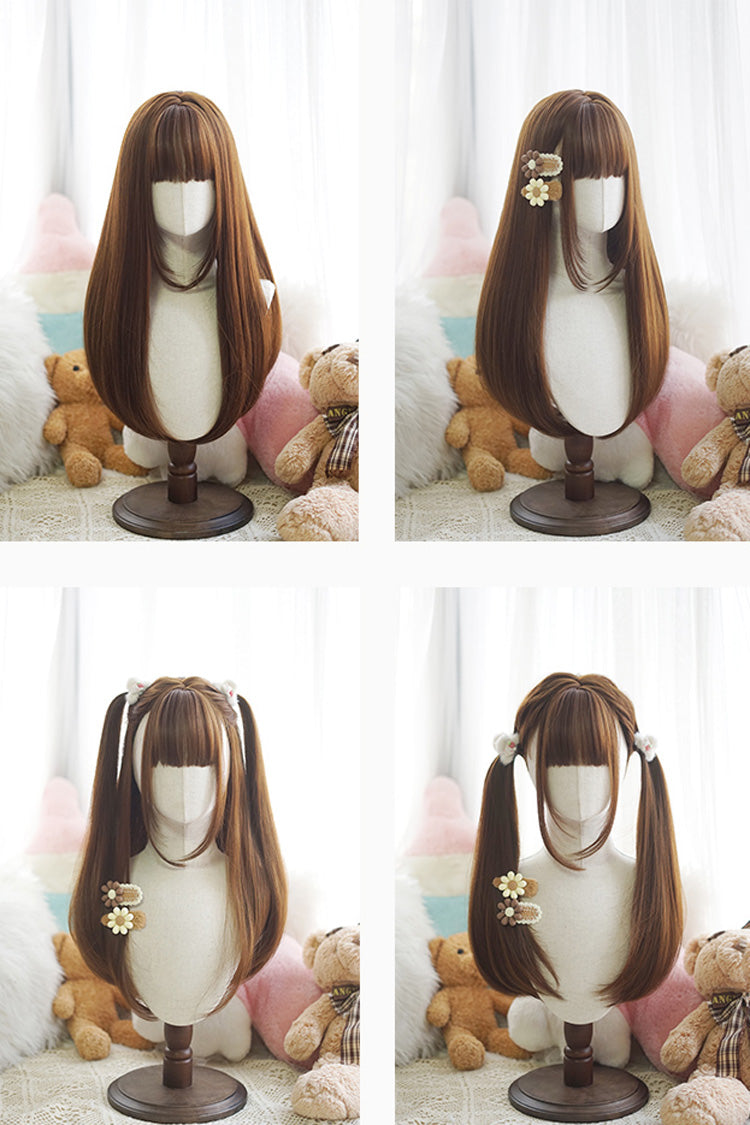 Daily Sweet Elegant Lolita Straight Wig 6 Colors