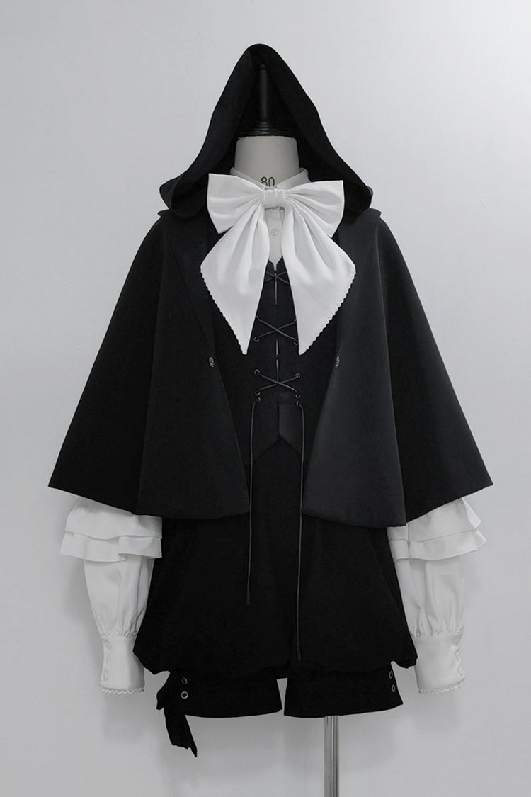 Black [Rabbit Feather Phantom] Gothic Prince Handsome Ouji Lolita Vest