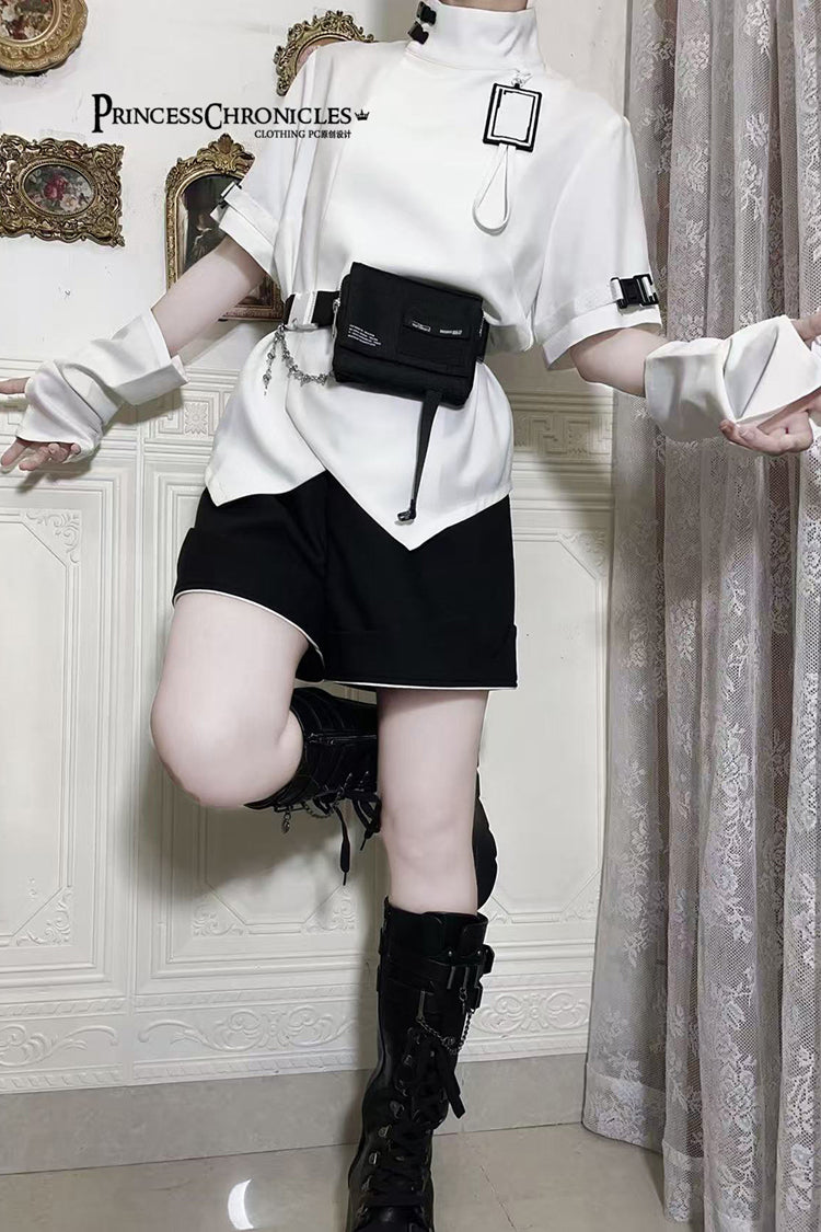 Shorts Lolita Noir Style Fonctionnel Ouji Mode Prince Beau 