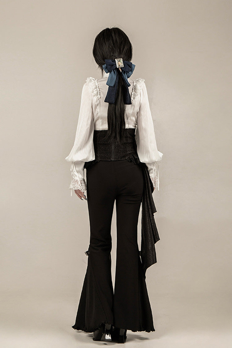 Black [Gold Hunter] Long Sleeves Pirate Style Gothic Long Pants