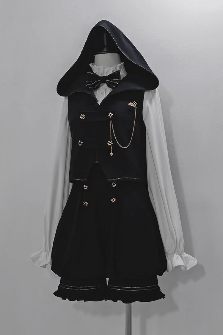 Black Anxious Rabbit Ouji Fashion Gothic Lolita Vest