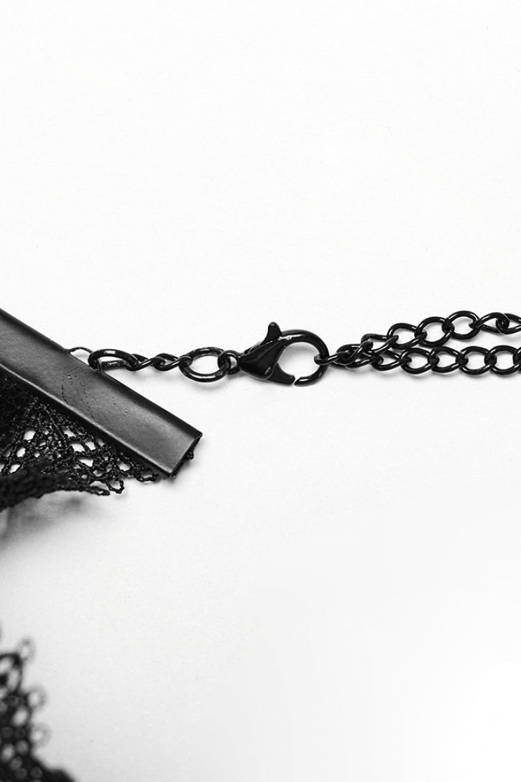 Black Cross Bead Women's Gorgeous Gothic Choker