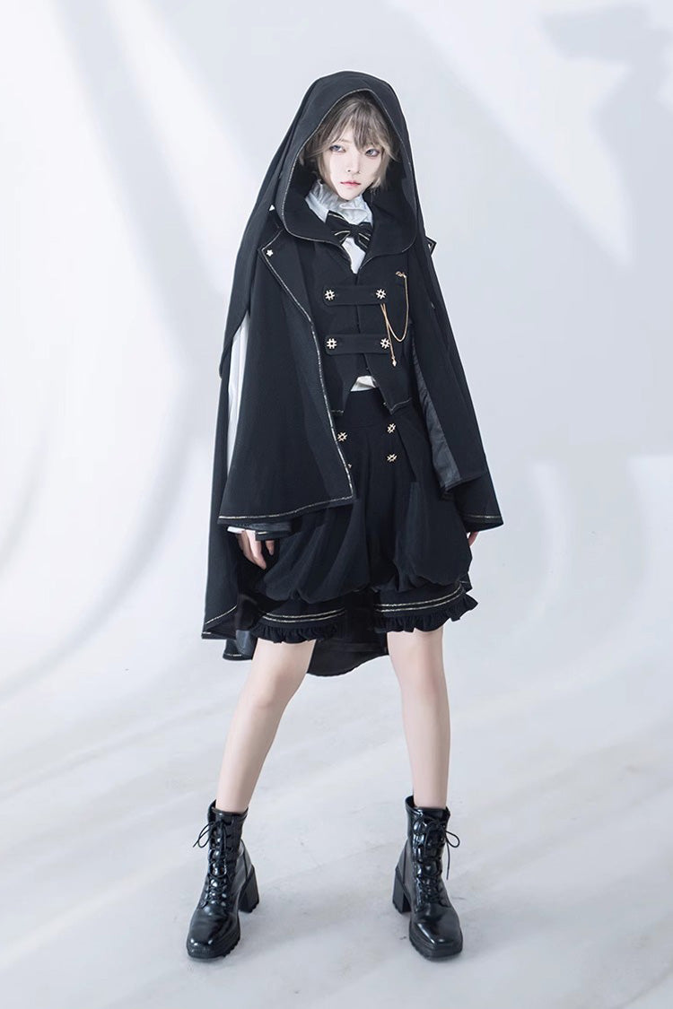 Black Anxious Rabbit Ouji Fashion Gothic Lolita Vest