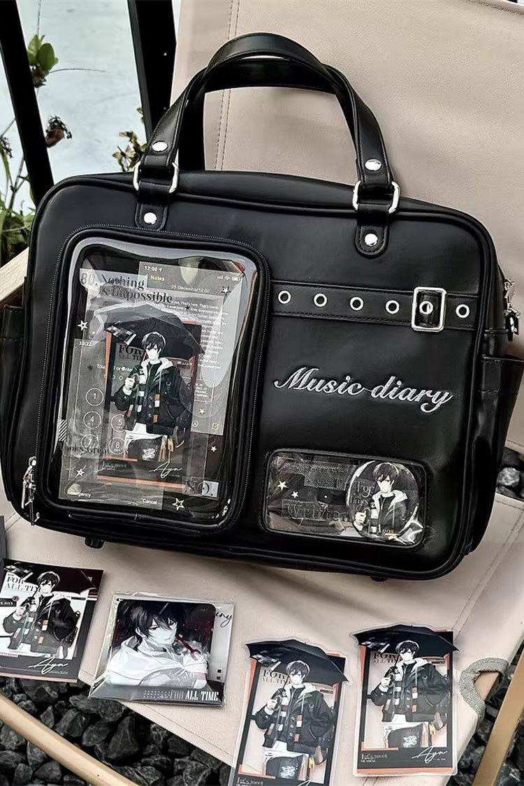 クラシック大容量刺繍クロスボディロリータ痛バッグ3色