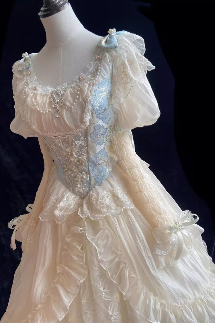 Ivory Crown Coronation Ruffle Hanayome Cardigan Bowknot Lace Sweet Gorgeous Lolita Dress