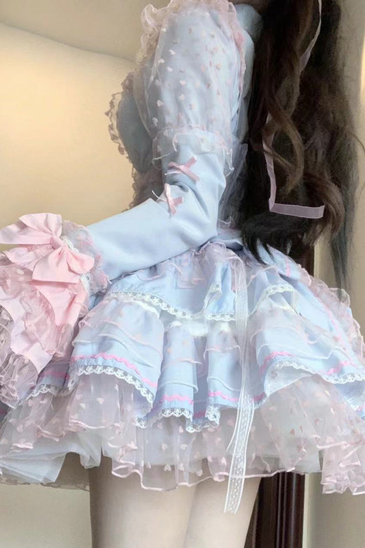 Pray for Dopamine Multi-layer Ruffle Lace Sweet Lolita Jsk Dress 5 Colors