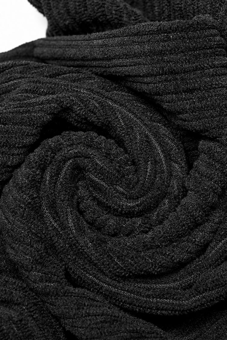 Black Doomsday Metal Stitching Corduroy Men's Steampunk Pants