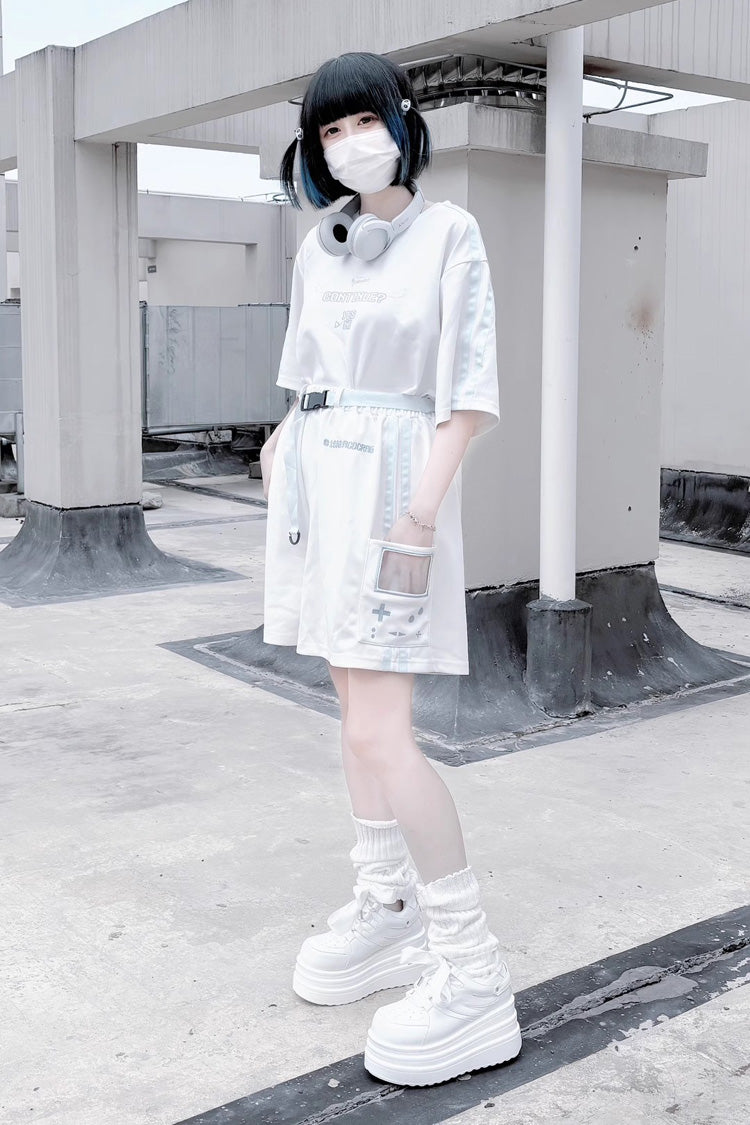 College Lace-Up Sweet Jirai Kei Japanese Platforms Shoes 2 Colors