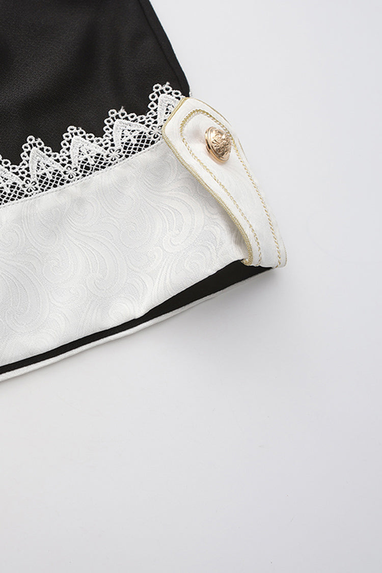 Black [The Secret of Fatima] Lace Ouji Vintage Prince Lolita Shorts