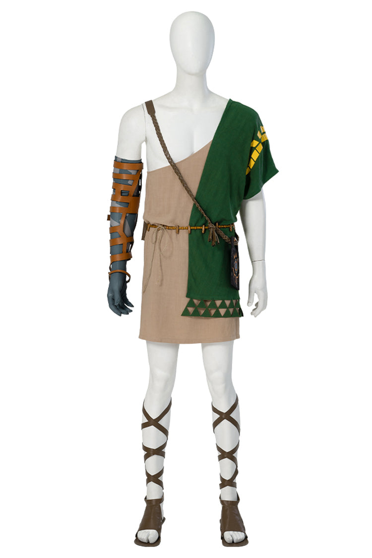 The Legend Of Zelda Tears Of The Kingdom Link Halloween Cosplay Accessories Brown Strappy Shoes
