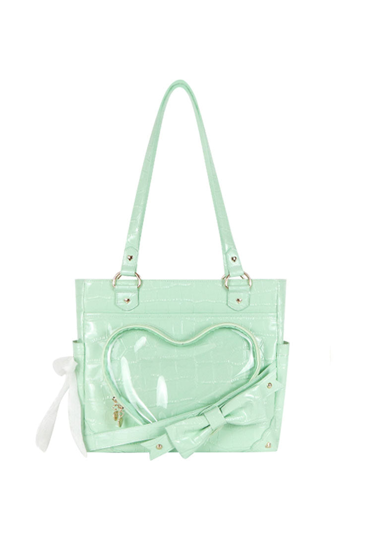 Floating Amber Transparent Love Bowknot Sweet Elegant Lolita Shoulder Bag 4 Colors