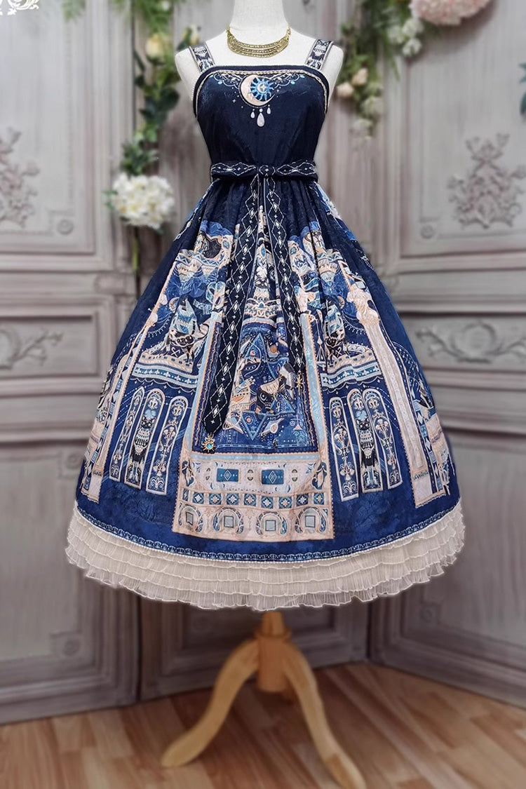 Dusk Best Gothic Lolita-Kleid mit Rüschen im ägyptischen Stil, 3 Farben