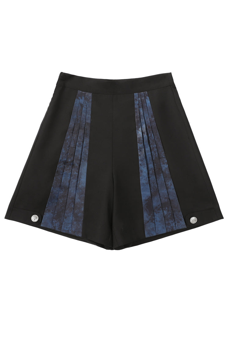 Black [Deep Music] Short Sleeves Gothic Elegant Ouji Lolita Four-piece Set