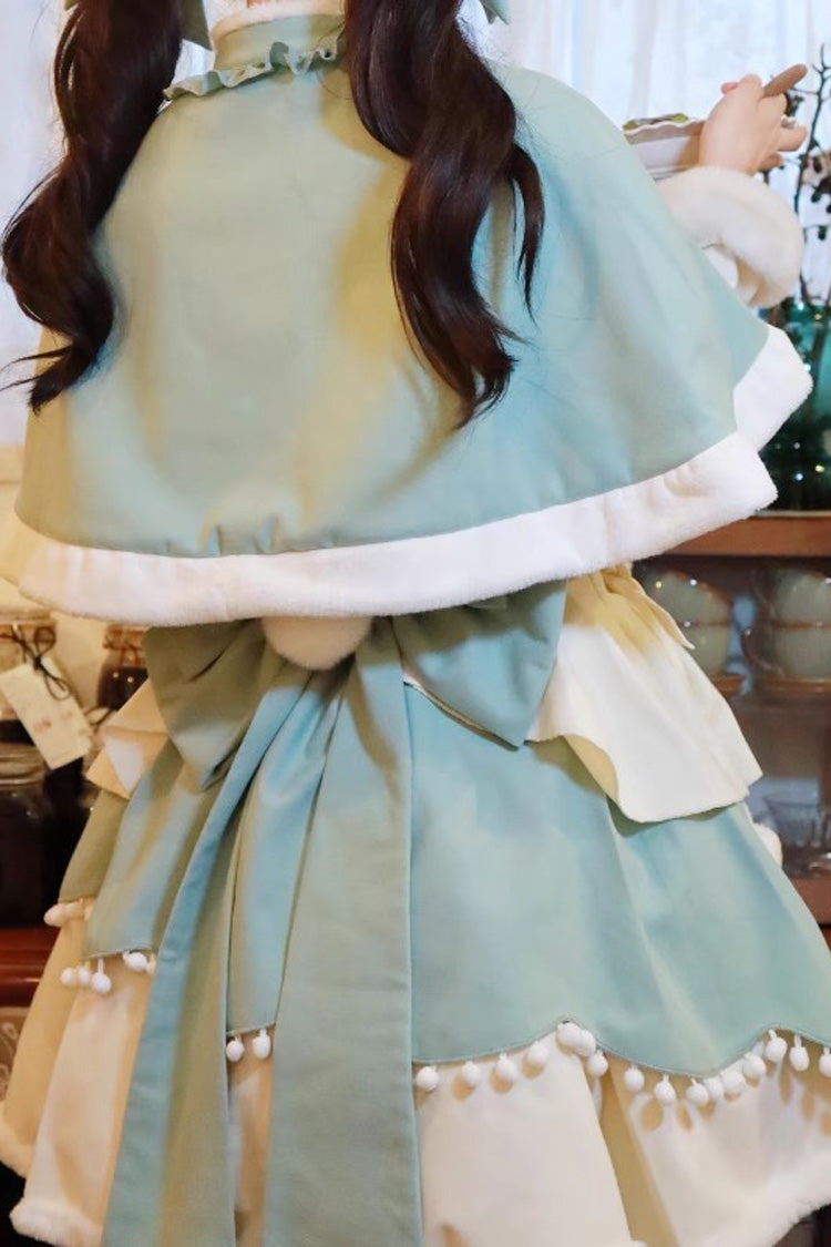 Lovely Multi-layer Bowknot Autumn and Winter Sweet Princess Lolita Jsk Dress 3 Colors