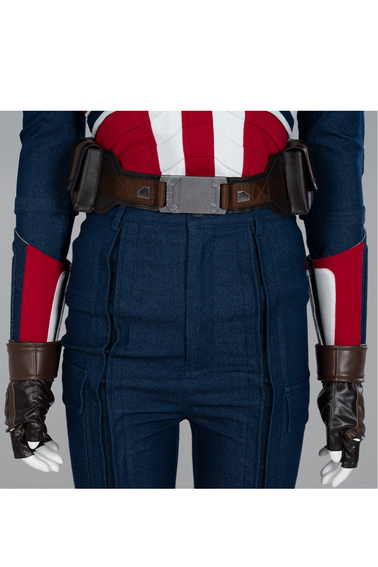 Doctor Strange In The Multiverse Of Madness Peggy Carter Battle Suit Halloween Cosplay Costume Set (Without Shoes)