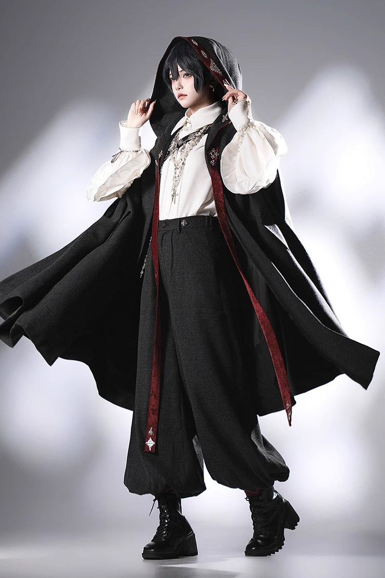Black [Sacred Vow] Vintage Elegant Prince Handsome Ouji Lolita Pants