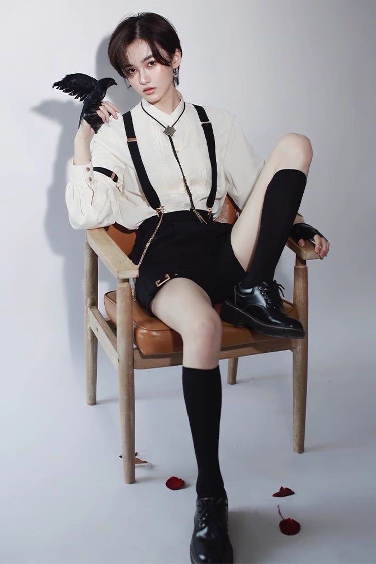 White Seven Deadly Sins Ouji Fashion Gothic Lolita Blouse