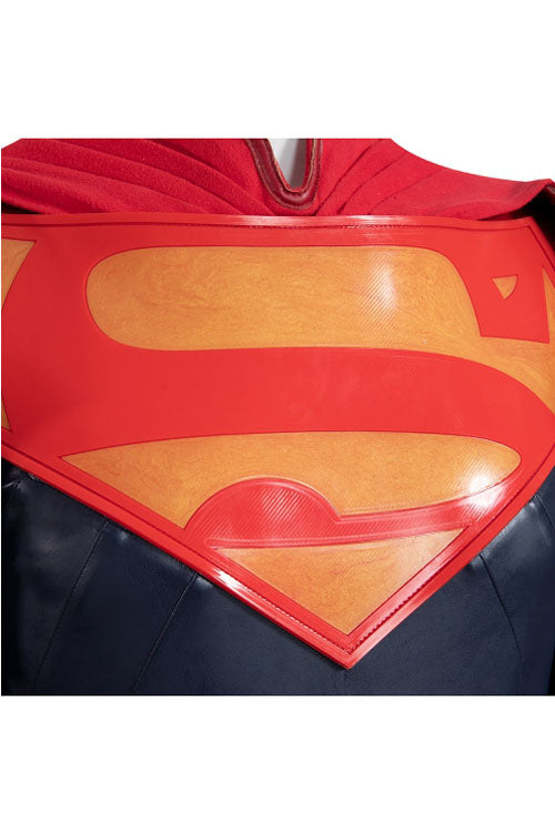 DC コミックス スーパーマン ブルー バトル スーツ ハロウィン コスプレ コスチューム ダークブルー ボディスーツ