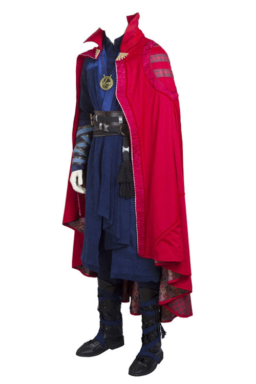 Doctor Strange Stephen Strange Halloween Cosplay Costume Red Stand Collar Printing Cloak