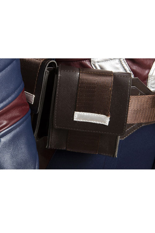 Captain America Civil War Captain America Cosplay Costume Upgraded Version Brown Waistband Set