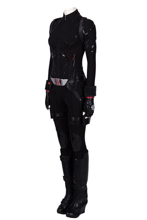 Avengers Endgame Black Widow Natasha Romanoff Black Battle Suit Halloween Cosplay Costume Full Set