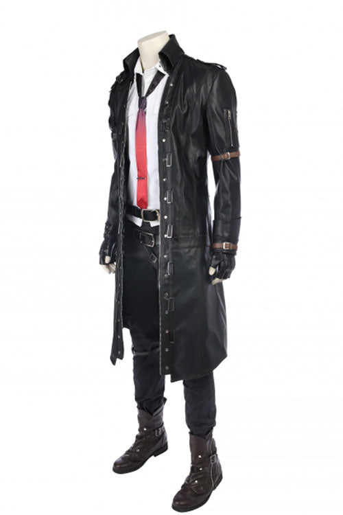 Playerunknown's Battlegrounds Male Role Halloween Black Windbreaker Cosplay Costume Full Set