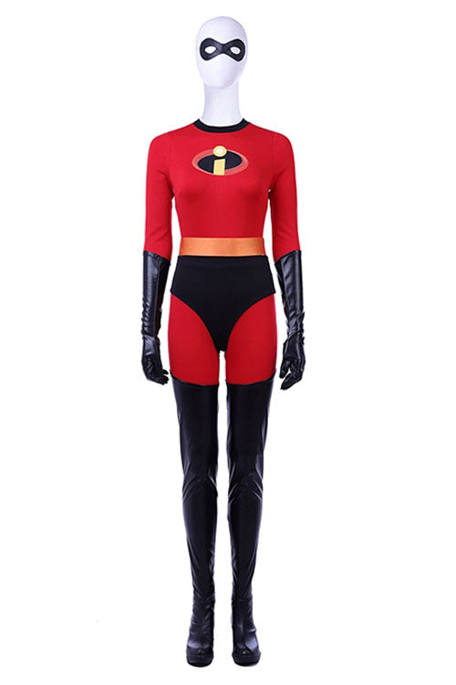 The Incredibles 2 Helen Parr Red/Black Halloween Cosplay Costume Full Set