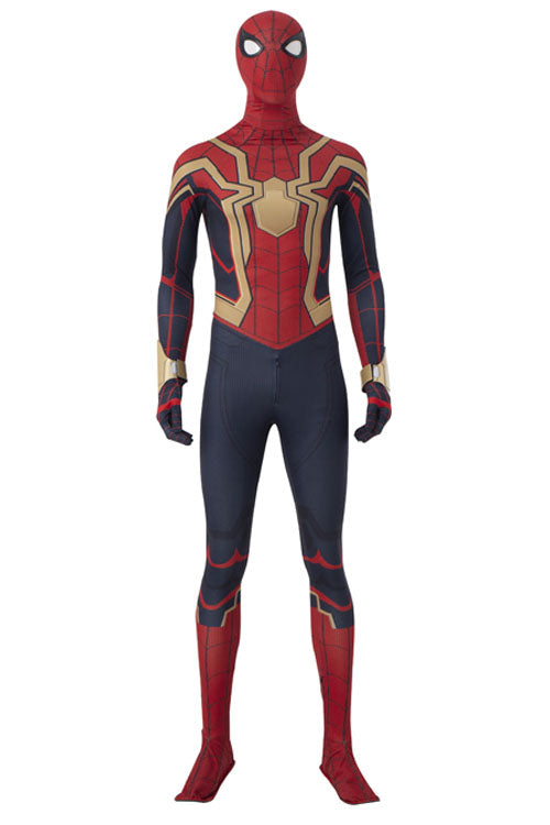 Spider-Man No Way Home Iron Spider-Man Peter Parker Battle Suit Halloween Cosplay Costume Accessories Golden Wrist Guards
