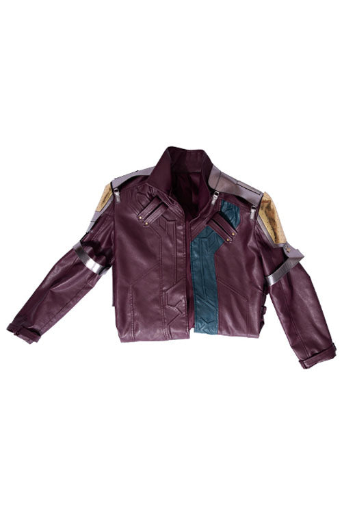 Thor Love And Thunder Star-Lord Peter Quill Halloween Cosplay Costume Purple Long Jacket